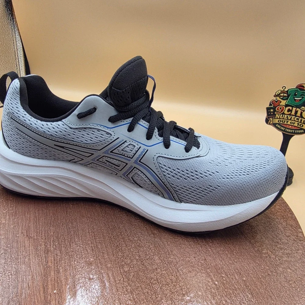 Asics Gel-Excite 10 Mens Running Shoes Grey White Blue 1011B681 Size 8.5